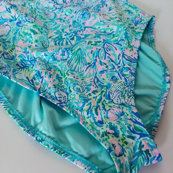 Lilly Pulitzer Brin One Piece Swimsuit Women’s Size 10 Scoop Back - Picture 4 of 9